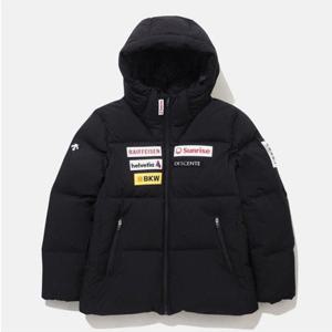 [데상트]데상트 오리지널 와펜 후드형 패딩 자켓 SP423SDJO4BLK0