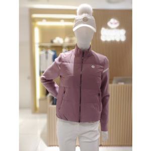 [파리게이츠]521E4SD404_PK-여성 구스다운 집업 니트 방풍가디건-(25년겨울)