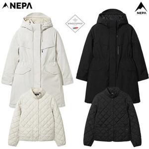 네파[택가 759.000원](7L82055) 여성 벤투스 고어윈드스토퍼 3 IN 1 후디 롱 구스다운 자켓(다운+내피)