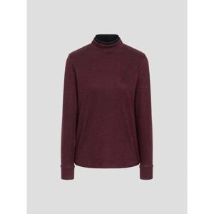 [빈폴골프]여성 더블 하이넥 긴소매 티셔츠 - 와인(BJ5941A49Z)