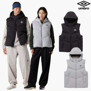 [엄브로] 공용 액티브 플라이트 구스 후드 다운 베스트 UQ421SDVO1