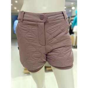 [파리게이츠] 25FW겨울 여성 물결 자수 퀼팅 패딩 숏팬츠 (521E4PS403PK)