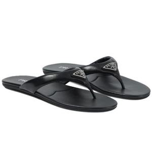 프라다 트라이앵글 로고 플립플랍 쪼리 샌들 블랙 1Y456N 2DL8 F0002