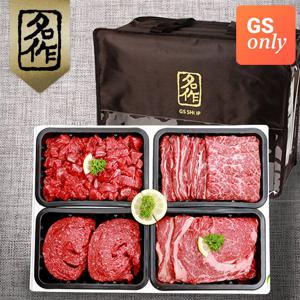 [리얼명작] 경주천년한우 1등급 모듬정육세트 11호 (갈비살500g+등심500g+국거리500g+불고기500g-총2kg/냉장)