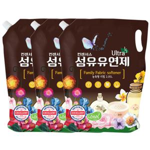 (3가지향)컨센서스 고농축 섬유유연제(리필) 2.05L x3개
