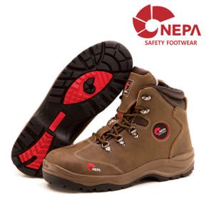 네파 안전화 16N 브라운 6인치 오일누벅 작업화 NEPA