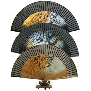 [박씨상방] (국내제작)고급 실크 호랑이 대나무 접부채