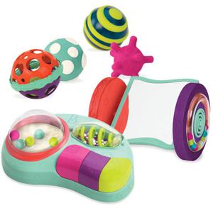 브랜드B 백일선물세트 루키미러+범피럼피볼4종세트+롤링밀키뮤직