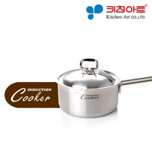 키친아트 인덕션 쿠커 스텐냄비 편수 18cm