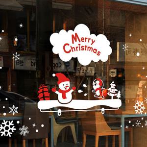 크리스마스시트지_선반위의 눈싸움