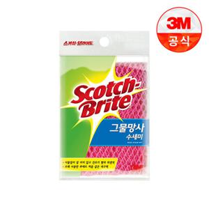 [3M]그물망사 수세미 1입(일반세척용)