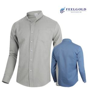 [필골드] MS512 차이나카라 트윌무지 긴팔 셔츠R