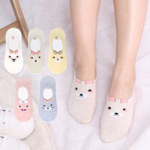 여성 귀요미애니멀 10켤레 페이크삭스 실리콘덧신 덧신
