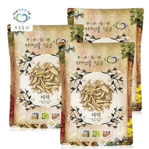 푸른들판 국내산 건조 더덕 500gx3 더덕뿌리 차  말린더덕