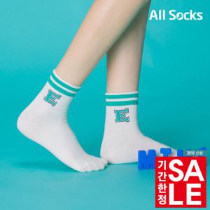 [기간한정세일+무조건 무료배송] 여성 이니셜 양말 4족세트