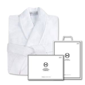 [송월타올]30수 면 프리미엄 고중량 샤워가운 화이트 선물포장