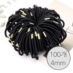 여성 헤어 머리끈 머리핀 고무줄밴드 머리고무줄 100개