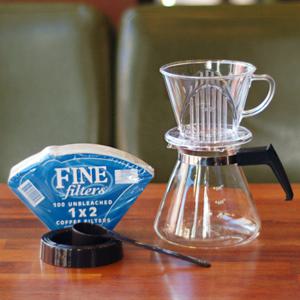 [알럽커피] 커피두콩 투명드립세트 (투명+필터+유리서버)