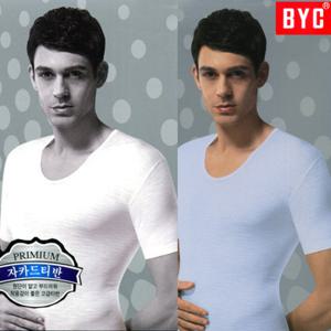 BYC쾌적하고청량감자카드반팔런닝색상선택5종BYP6055