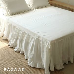 코튼레이스 피그먼트 워싱 홑겹 침대스커트(K)