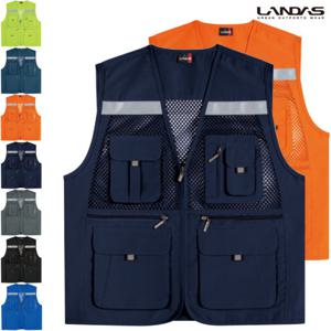 [랜더스]시원한 반사테이프 왕망사 조끼 LD453/등산/메쉬 조끼