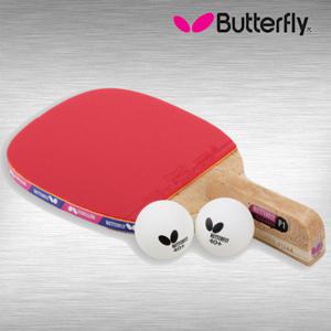 버터플라이 탁구라켓 펜홀더 NAKAMA P-1 나카마 탁구채 공 단면 핸드