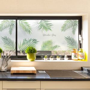 창문 시트지 칼라 안개시트지 트로피칼세이지01 M-H