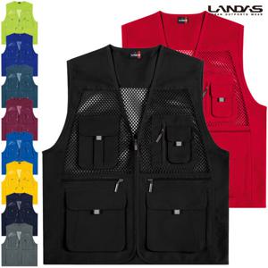 [랜더스]왕망사 매치 등산/레저 조끼 LD450/아웃도어/단체 조끼