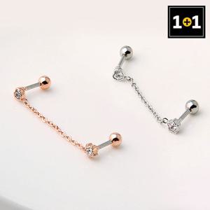 [메리그린] 써지컬 피어싱 큐피트 체인 하나+하나더