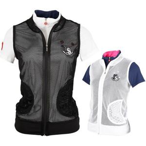 [미우]여성 망사 풀집업 여름 조끼 AVJN6002