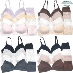 면브라팬티8종세트/AB컵/면브라/주니어브라/여성속옷