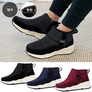 여성  겨울 생활 방수 방한 패딩 운동화 슬립온 부츠