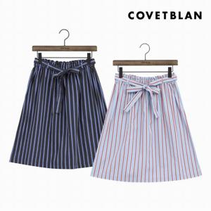 [COVETBLAN]여성 스트라이프 A라인 스커트(V180MSK105W)