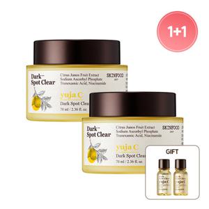 [스킨푸드]유자 씨 잡티 맑음크림 70ml 1 + 1+증정 유자토너 14ml+세럼14ml