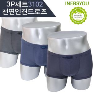 디노바시 남성 드로즈 DMD3102 천연 인견 3종 세트 쿨팬티 사각