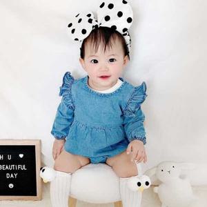 [조이멀티]프릴 카라 아동 긴팔 바디슈트204074