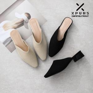 [엑스퍼스] 니트소재의 여성 뮬 슬링백-엘르