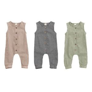 [조이멀티]쿨 베이직 체크 민소매 우주복  204133