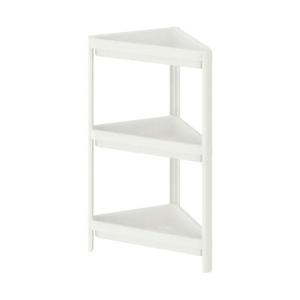 이케아 VESKEN 베스켄 코너선반유닛, 화이트, 33x33x71/욕실용품