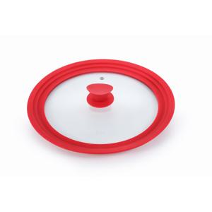 PN풍년 실리콘 멀티뚜껑 레드(26-30cm)  후라이팬 냄비 실리콘 다용도냄비 뚜껑 프라이팬 멀티 커버 다용도 덮개 기름튐방지