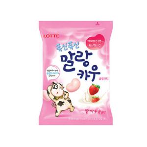 롯데 말랑카우 딸기 158g x1