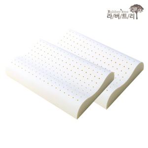 [라버트리]라버트리 2개세트 천연라텍스 굴곡형 경추베개 (대)