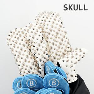 SKULL 퍼터/유틸리티/우드/드라이버커버 4종 1세트
