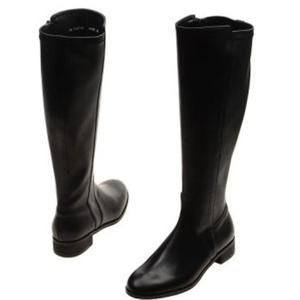 [탠디] 여성화 세미정장 스판 플랫부츠 718740 블랙 굽3cm