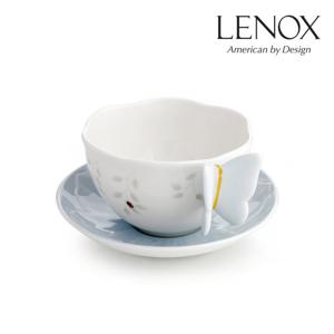 [레녹스] 버터플라이메도우 나비핸들 커피잔 1인조 세트(블루)