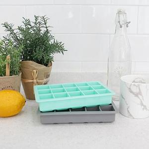 아트박스/가쯔 파스텔 실리콘 아이스큐브 얼음틀 사각 15구