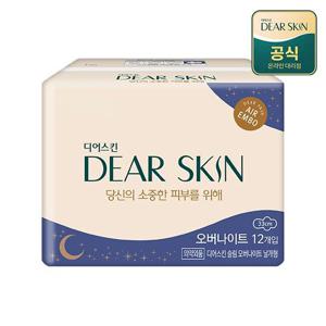 더마생리대 디어스킨 생리대 에어엠보 오버나이트 12P