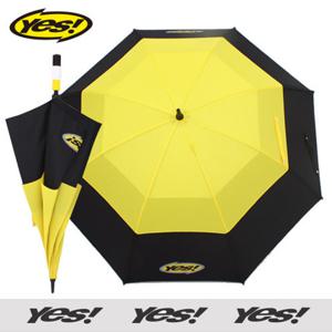 예스80 이중방풍 옐로우 골프우산 긴우산 장우산 2개