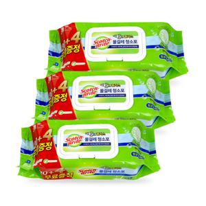 3M 더블액션 물걸레청소포 대형 24매 x 3개 물티슈청소포