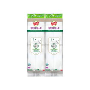 3M 정전기 청소포 표준형 80매 x 2개 밀대청소포 리필